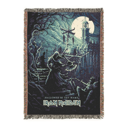 Iron Maiden Inspired Woven Blanket