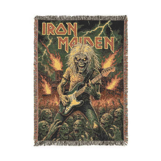 Iron Maiden Inspired Woven Blanket